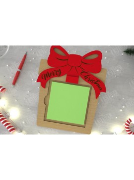 Σετ των 2 Intra απο ξύλο plywood 3mm-4mm πάχος Θήκη χριστουγεννιάτικου σημειωματάριου | Κάτοχος σημειώσεων Δίασταση 15x15 cm INTRAFABR-109288440