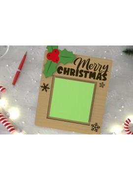 Σετ των 2 Intra απο ξύλο plywood 3mm-4mm πάχος Θήκη χριστουγεννιάτικου σημειωματάριου | Κάτοχος σημειώσεων Δίασταση 15x15 cm INTRAFABR-109288456