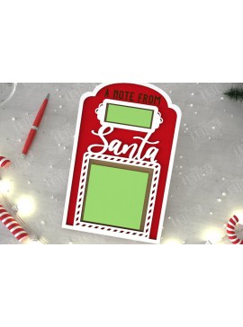 Σετ των 2 Intra απο ξύλο plywood 3mm-4mm πάχος Θήκη χριστουγεννιάτικου σημειωματάριου | Κάτοχος σημειώσεων Δίασταση 15x15 cm INTRAFABR-109288473