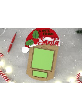 Σετ των 2 Intra απο ξύλο plywood 3mm-4mm πάχος Θήκη χριστουγεννιάτικου σημειωματάριου | Κάτοχος σημειώσεων Δίασταση 15x15 cm INTRAFABR-109288405