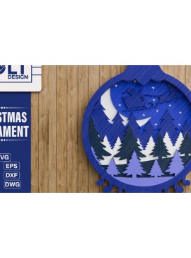 Intra απο ξύλο plywood 3mm-4mm πάχος Χριστουγεννιάτικο Στολίδι 3D Πολυεπίπεδο Δίασταση 20x30 cm INTRAFABR-107320480