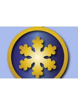 Σετ των 3 Intra απο ξύλο plywood 3mm-4mm πάχος Χριστουγεννιάτικο στολίδι Δίασταση 8x8 cm INTRAFABR-19890345