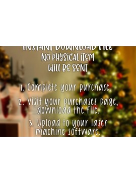 Σετ των 3 Intra απο ξύλο plywood 3mm-4mm πάχος λέιζερ Χριστουγεννιάτικου Στολίδι Μπιχλιμπίδι Δίασταση 8x8 cm INTRAFABR-86042589