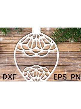 Σετ των 3 Intra απο ξύλο plywood 3mm-4mm πάχος Κοπής Χριστουγεννιάτικου Στολίδι V1 Δίασταση 8x8 cm INTRAFABR-19848559