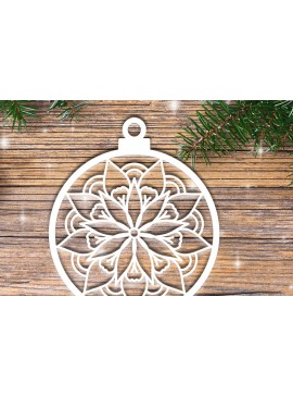 Σετ των 3 Intra απο ξύλο plywood 3mm-4mm πάχος Κοπής Χριστουγεννιάτικου Στολίδι V5 Δίασταση 8x8 cm INTRAFABR-19848522