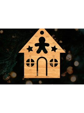 Σετ των 3 Intra απο ξύλο plywood 3mm-4mm πάχος Χριστουγεννιάτικο Διακοσμητικό Σπίτι Αποκομμένο Δίασταση 15x15 cm INTRAFABR-110321579