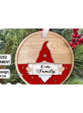 Σετ των 3 Intra απο ξύλο plywood 3mm-4mm πάχος Χριστουγεννιάτικο στολίδι . Χριστούγεννα Δίασταση 6x6 cm INTRAFABR-39659360