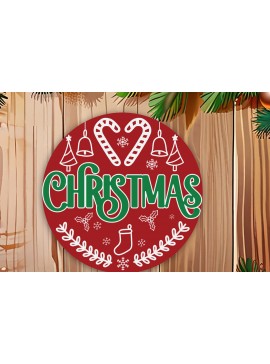 Σετ των 3 Intra απο ξύλο plywood 3mm-4mm πάχος Χριστουγεννιάτικο στολίδι σχέδιο κοπής με λέιζερ Δίασταση 12x12 cm INTRAFABR-104572106