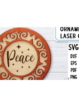 Σετ των 3 Intra απο ξύλο plywood 3mm-4mm πάχος Χριστουγεννιάτικο Στολίδι | Δίασταση 8x8 cm INTRAFABR-36577455
