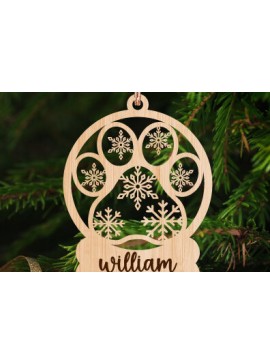 Σετ των 3 Intra απο ξύλο plywood 3mm-4mm πάχος Χριστουγεννιάτικο Στολίδι Δίασταση 8x8 cm INTRAFABR-76695155