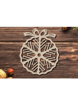 Intra απο ξύλο plywood 3mm-4mm πάχος Χριστουγεννιάτικο στολίδι Δίασταση 20x30 cm INTRAFABR-86463197