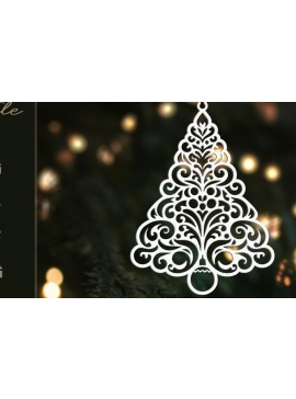 Σετ των 3 Intra απο ξύλο plywood 3mm-4mm πάχος Χριστουγεννιάτικο Στολίδι | | Δίασταση 8x8 cm INTRAFABR-109600284