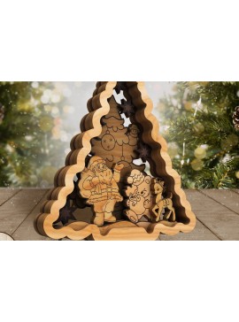 Σετ των 3 Intra απο ξύλο plywood 3mm-4mm πάχος ΧΡΙΣΤΟΥΓΕΝΝΙΑΤΙΚΑ ΣΤΟΛΙΔΙΑ 9 τεμ Δίασταση 2x2 cm INTRAFABR-39569451