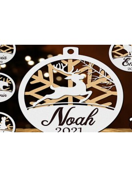 Σετ των 3 Intra απο ξύλο plywood 3mm-4mm πάχος Χριστουγεννιάτικων Στολίδι . Δίασταση 3x3 cm INTRAFABR-19466771