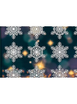 Σετ των 3 Intra απο ξύλο plywood 3mm-4mm πάχος Χριστουγεννιάτικα στολίδια Snowflake 61 Δίασταση 8x8 cm INTRAFABR-77828057