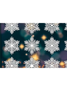 Σετ των 3 Intra απο ξύλο plywood 3mm-4mm πάχος Χριστουγεννιάτικα στολίδια νιφάδας χιονιού 96 Δίασταση 8x8 cm INTRAFABR-78341669