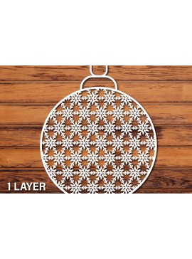 Σετ των 2 Intra απο ξύλο plywood 3mm-4mm πάχος Χριστουγεννιάτικο 3d Paper Cut Δίασταση 1200x1200 cm INTRAFABR-50306528