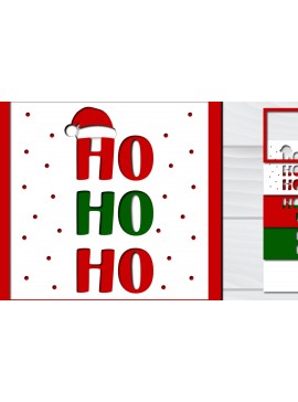 Σετ των 2 Intra απο ξύλο plywood 3mm-4mm πάχος Χριστουγεννιάτικο 3d Paper Cut Δίασταση 1500x1500 cm INTRAFABR-78793235