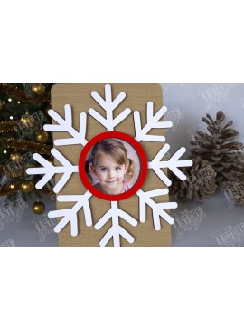 Σετ των 2 Intra απο ξύλο plywood 3mm-4mm πάχος Χριστουγεννιάτικο Photo Magnet | Ιδέα δώρου | CNC Δίασταση 15x15 cm INTRAFABR-108316463