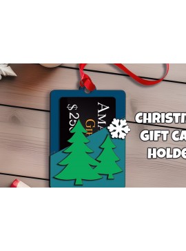 Σετ των 2 Intra απο ξύλο plywood 3mm-4mm πάχος Θήκη δώρου Χριστουγεννιάτικου Πεύκου Δίασταση 15x15 cm INTRAFABR-109057570