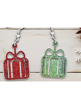 Σετ των 3 Intra απο ξύλο plywood 3mm-4mm πάχος Σκουλαρίκια Χριστουγεννιάτικου Δώρου . Δίασταση 4x4 cm INTRAFABR-110023601