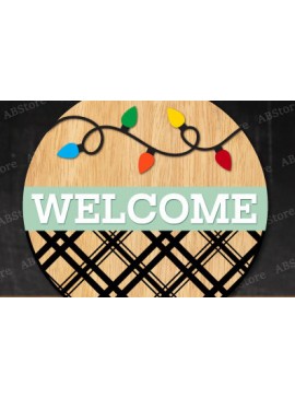 Σετ των 3 Intra απο ξύλο plywood 3mm-4mm πάχος Χριστουγεννιάτικο στρογγυλό σημάδι κοπής με λέιζερ Δίασταση 15x15 cm INTRAFABR-106049187