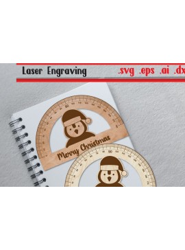 Σετ των 2 Intra απο ξύλο plywood 3mm-4mm πάχος Christmas Ruler Arch - Penguin Ruler Arc Δίασταση 15x15 cm INTRAFABR-111456358