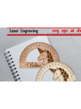 Σετ των 2 Intra απο ξύλο plywood 3mm-4mm πάχος Χριστουγεννιάτικο Χάρακα Αψίδα - Μονόκερος Χάρακας Δίασταση 15x15 cm INTRAFABR-111195227