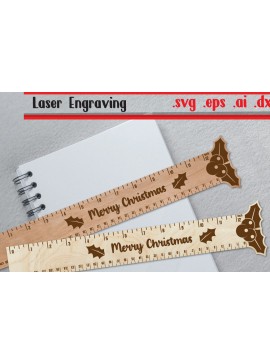 Σετ των 2 Intra απο ξύλο plywood 3mm-4mm πάχος Χριστουγεννιάτικος χάρακας | Χριστουγεννιάτικος Ξύλινος Χάρακας Δίασταση 12x12 cm INTRAFABR-109334300