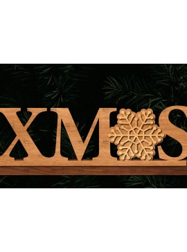 Σετ των 2 Intra απο ξύλο plywood 3mm-4mm πάχος Χριστουγεννιάτικη σκηνή 3D Δίασταση 15x15 cm INTRAFABR-113220270