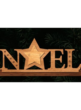 Σετ των 2 Intra απο ξύλο plywood 3mm-4mm πάχος Χριστουγεννιάτικη σκηνή 3D Δίασταση 15x15 cm INTRAFABR-113219917