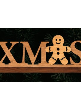 Σετ των 2 Intra απο ξύλο plywood 3mm-4mm πάχος Χριστουγεννιάτικη σκηνή 3D Δίασταση 15x15 cm INTRAFABR-113220160