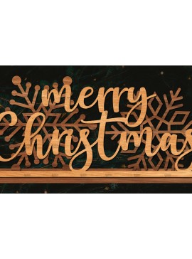 Σετ των 2 Intra απο ξύλο plywood 3mm-4mm πάχος Χριστουγεννιάτικη Σκηνή Δίασταση 15x15 cm INTRAFABR-106402886