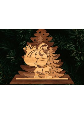 Σετ των 2 Intra απο ξύλο plywood 3mm-4mm πάχος Χριστουγεννιάτικη Σκηνή Δίασταση 15x15 cm INTRAFABR-107827046