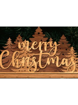 Σετ των 3 Intra απο ξύλο plywood 3mm-4mm πάχος Χριστουγεννιάτικη Σκηνή Δίασταση 15x15 cm INTRAFABR-107827228