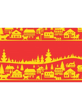 Σετ των 3 Intra απο ξύλο plywood 3mm-4mm πάχος Χριστουγεννιάτικη σκηνή Δίασταση 4x4 cm INTRAFABR-85440876