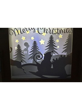 Σετ των 2 Intra απο ξύλο plywood 3mm-4mm πάχος Christmas Shape Box , Christmas Δίασταση 15x15 cm INTRAFABR-18402389