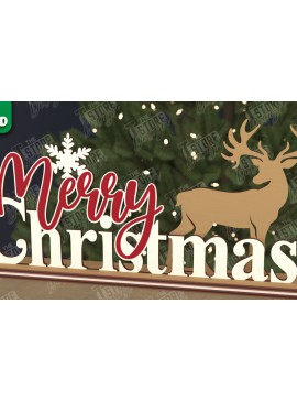 Σετ των 3 Intra απο ξύλο plywood 3mm-4mm πάχος Χριστουγεννιάτικη πινακίδα |Εορταστική διακόσμηση| Ιδέα δώρου Δίασταση 15x15 cm INTRAFABR-107358804