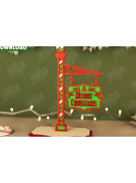 Σετ των 2 Intra απο ξύλο plywood 3mm-4mm πάχος Χριστουγεννιάτικη πινακίδα | Διακοπές | Ιδέα δώρου|CNC Δίασταση 15x15 cm INTRAFABR-107621545