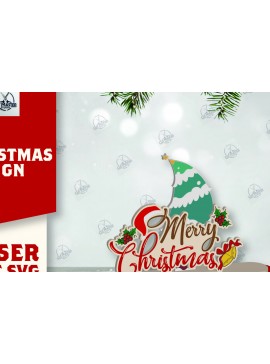 Σετ των 2 Intra απο ξύλο plywood 3mm-4mm πάχος Χριστουγεννιάτικο σημάδι Δίασταση 15x15 cm INTRAFABR-111989700