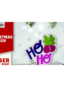 Σετ των 2 Intra απο ξύλο plywood 3mm-4mm πάχος Χριστουγεννιάτικο σημάδι Δίασταση 15x15 cm INTRAFABR-111989735