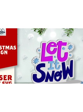 Σετ των 2 Intra απο ξύλο plywood 3mm-4mm πάχος Χριστουγεννιάτικο σημάδι Δίασταση 15x15 cm INTRAFABR-111989773