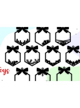 Σετ των 3 Intra απο ξύλο plywood 3mm-4mm πάχος Χριστουγεννιάτικες νιφάδες χιονιού Χριστουγεννιάτικη διακόσμηση Δίασταση 8x8 cm INTRAFABR-39982669