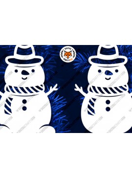 Intra απο ξύλο plywood 3mm-4mm πάχος Χριστουγεννιάτικο Snowman Δίασταση 864x864 cm INTRAFABR-117898092
