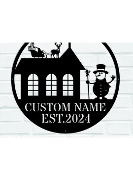 Σετ των 2 Intra απο ξύλο plywood 3mm-4mm πάχος Χριστουγεννιάτικη μεταλλική πινακίδα χιονάνθρωπος Δίασταση 15x15 cm INTRAFABR-112218803