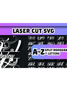 Σετ των 2 Intra απο ξύλο plywood 3mm-4mm πάχος Christmas Split Monogram Cut  Δίασταση 15x15 cm INTRAFABR-105260215