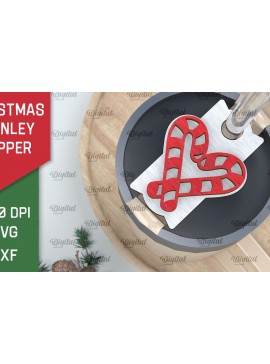 Σετ των 2 Intra απο ξύλο plywood 3mm-4mm πάχος Χριστουγεννιάτικο Stanley Topper Δίασταση 15x15 cm INTRAFABR-105571197