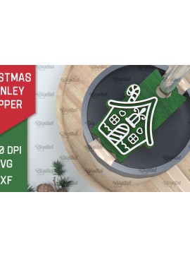 Σετ των 3 Intra απο ξύλο plywood 3mm-4mm πάχος Χριστουγεννιάτικο Stanley Topper Δίασταση 15x15 cm INTRAFABR-105510871