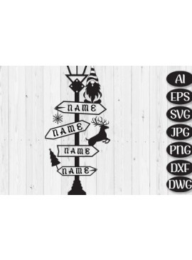 Σετ των 2 Intra απο ξύλο plywood 3mm-4mm πάχος Christmas Street Road Destination Δίασταση 15x15 cm INTRAFABR-48226070