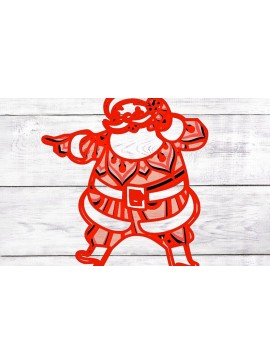 Intra απο ξύλο plywood 3mm-4mm πάχος Χριστουγεννιάτικο 3D Mandala Δίασταση 30x30 cm INTRAFABR-77142746